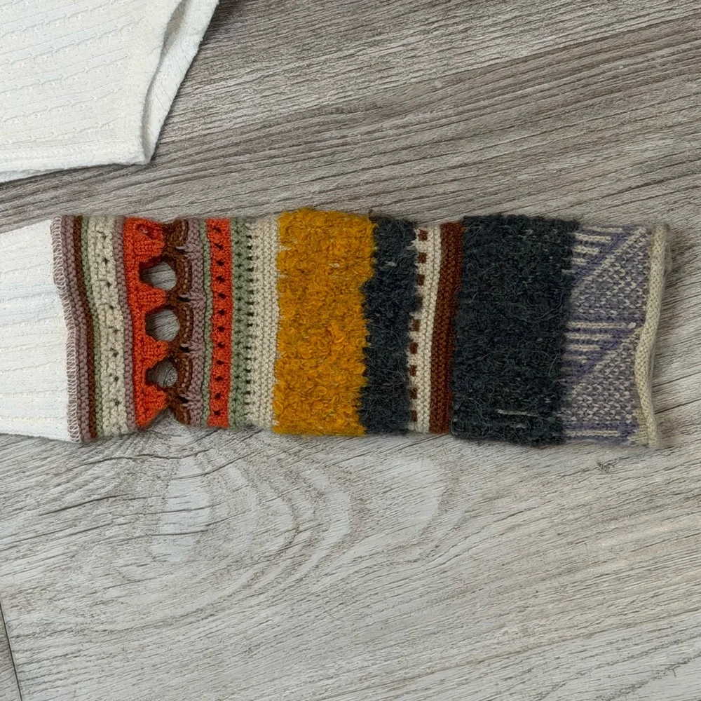 Free People Mixed Up Cuff Long Sleeve Sweater Women’s Size XS Bohemian